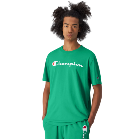 Champion Big Logo Cotton Jersery T-Shirt "Green"