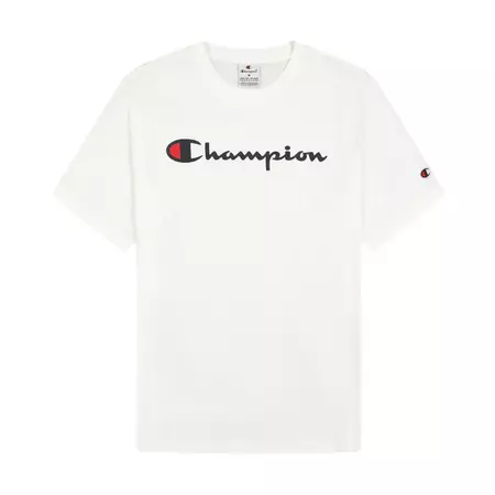 Champion Big Logo Cotton Jersery T-Shirt "White"