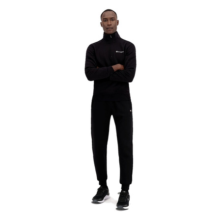 Champion C Logo Print Ribbed Trims Cotton Terry Joggers "Black"