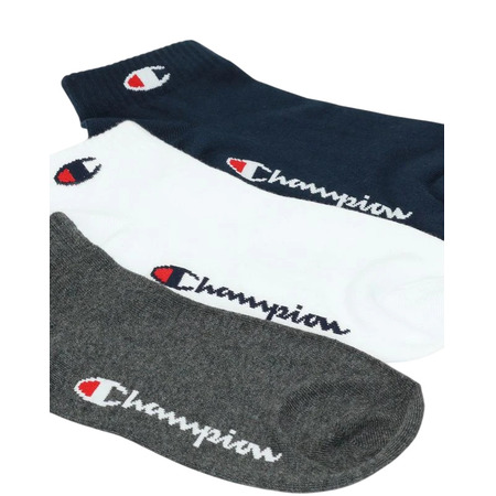 Champion C Logo Quarter Socks 3 Pairs "Navy"