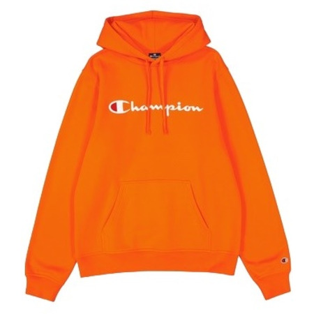 Champion Embroidered Big Logo Fleece Hoodie "Orange"