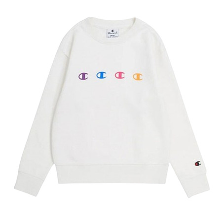 Champion Girl Crewneck Sweatshirt "White"