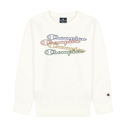 Champion Kids Athletic Long Sleeve Crewneck T-Shirt "White"