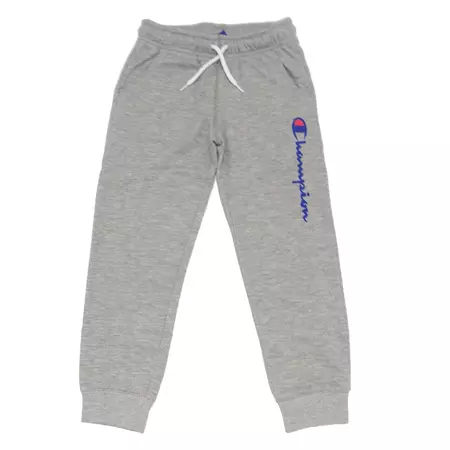 Champion Kids Authentic Big Logo Rib Cuff Pants (grey)