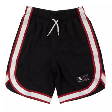 Champion Kids Basketball Logo Short Mesh "Black-Red"