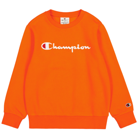 Champion Kids Big Logo Fleece Sweatshirt "Orange"