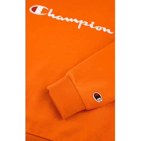 Champion Kids Big Logo Fleece Sweatshirt "Orange"