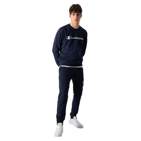 Champion Legacy Big Script Logo Crewneck Sweatshirt "Navy"