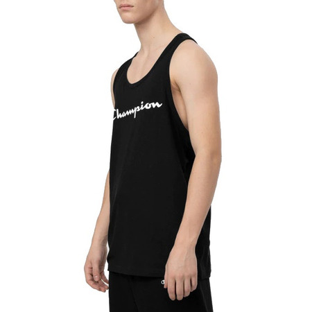 Champion Legacy Contrast Scrip Logo Tank Top "Black"