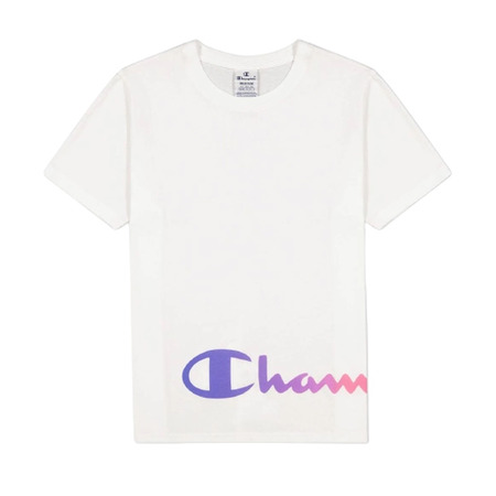 Champion Legacy Cotton T-shirt with Colorful Details "White"