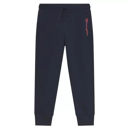 Champion Legacy Girls Vertical Small Script Logo Pants "Navy"