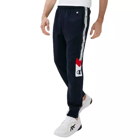 Champion Legacy Jacquard Tape Insert Stripe Joggers "Navy"