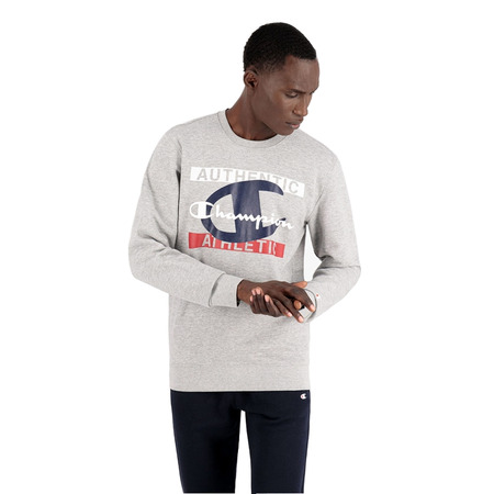 Champion Legacy New York Graphic Print Sweatshirt "Light Grey"