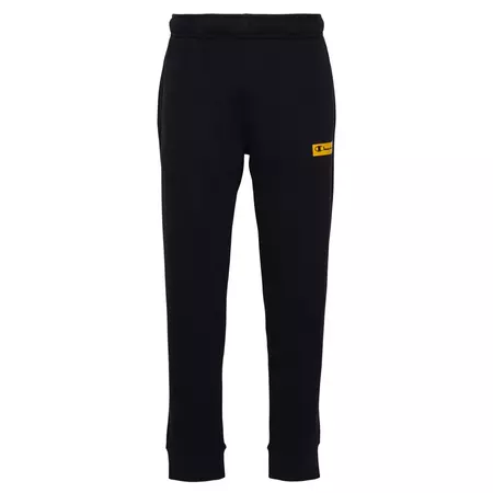 Champion Legacy Rib Cuff Logo Pants "Black"