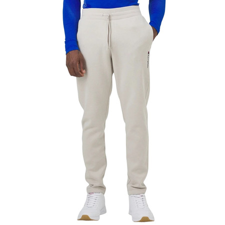 Champion Logo Straight Leg Fleece Slim Fit Joggers "Biege"