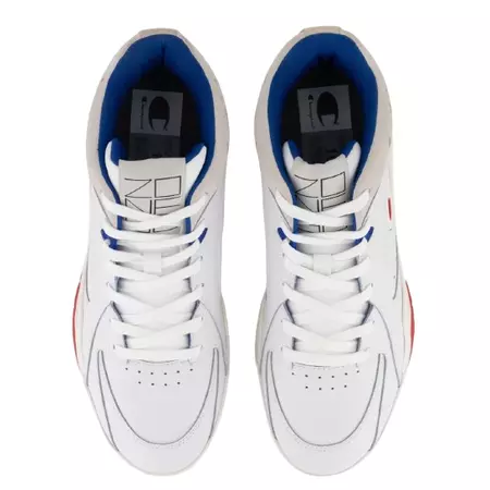 Champion Rochester Z90 Leather Mid Trainers "White-Off-White"