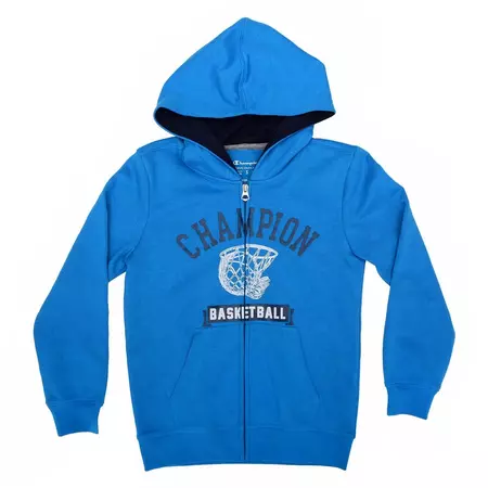 Champion Athletic Basaketball Hooded Full-Zip Kids "Blue"