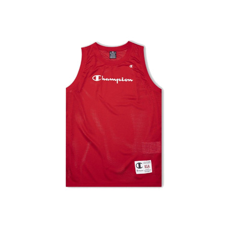 Champon Legacy Basketaball Soft Mesh Tank Top "Red"