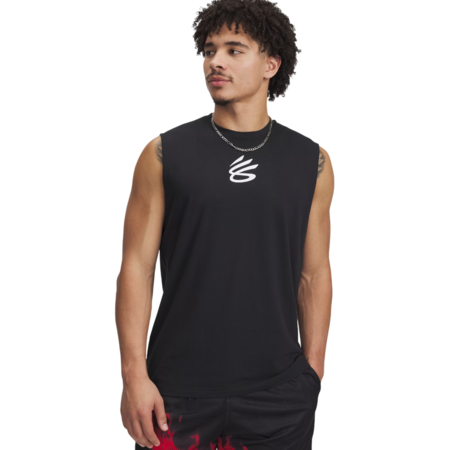 Curry Men's Sleeveless Logo T-Shirt "Black"