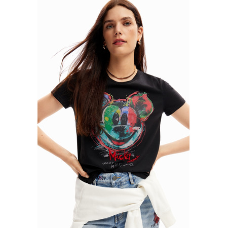 Desigual Arty Mickey Mouse T-shirt "Black"