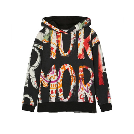 Desigual Girls Hooded Sweatshirt Amore