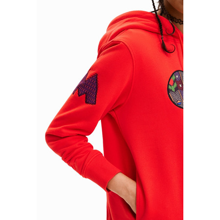 Desigual Large Disney's Mickey Mouse Patch Sweatshirt