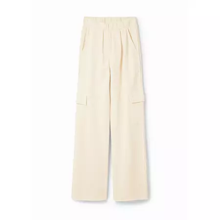 Desigual Wide-leg Cargo Trousers "Raw"