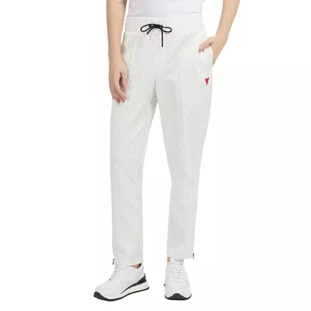 Guess Korbin All Over Logo Pant "White"