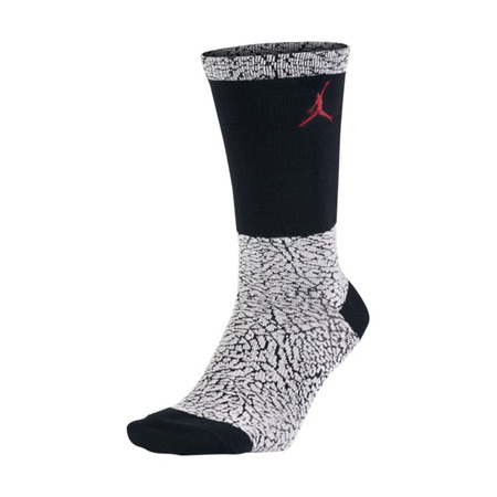 Jordan Crew Socks (100/white/black/gym red)