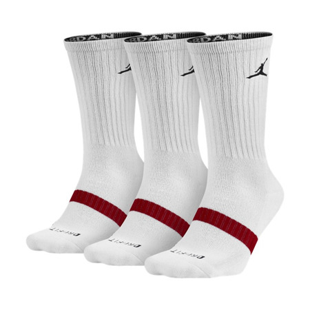 Jordan Dri-FIT Crew Sock (100/white/black/red)