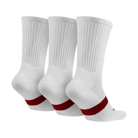 Jordan Dri-FIT Crew Sock (100/white/black/red)