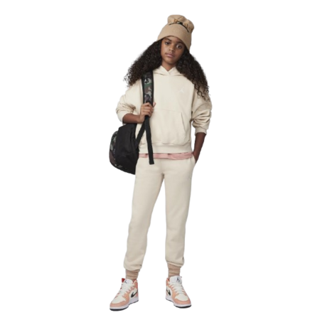 Jordan Girls Brooklyn Essentials Pullover Hoodie "Legend LT Brown"