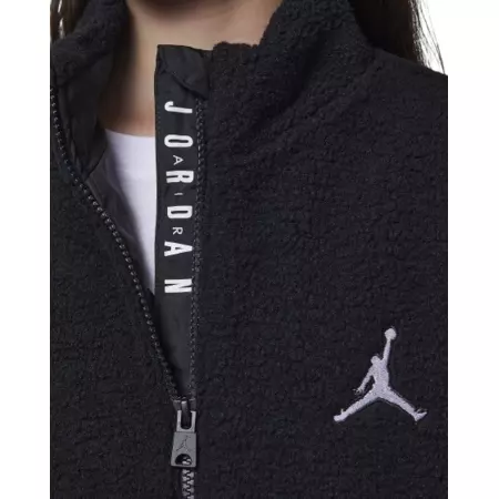 Jordan Girls Jumpman High Pile Sherpa Jacket "Black"