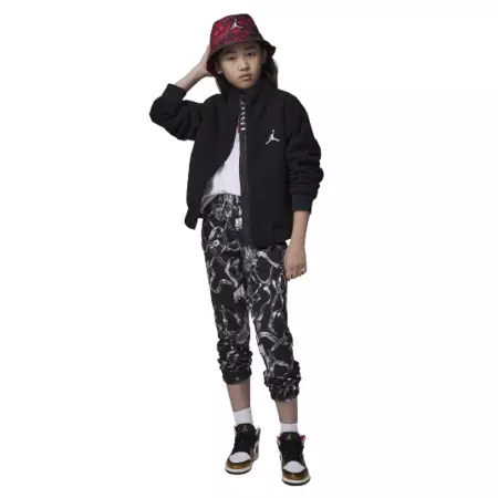 Jordan Girls Jumpman High Pile Sherpa Jacket "Black"