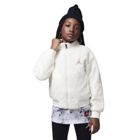 Jordan Girls Jumpman High Pile Sherpa Jacket "Sail"