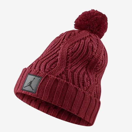 Jordan Jumpman Cable Beanie Pompon (687/rojo)