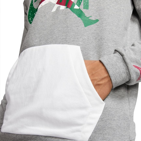 Jordan Jumpman Classics Fleece Pullover Hoodie "CarbonWhite"