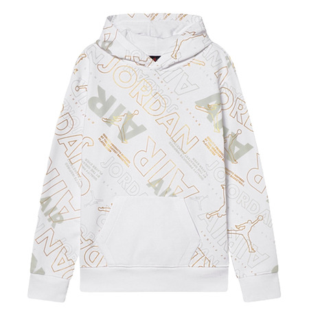 Jordan Kids Holiday Shine Air AOP Hoodie "Gold"