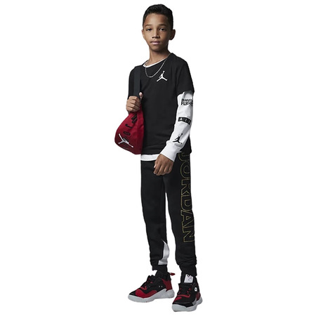 Jordan Kids Holiday Shine Fleece Pants "Black"