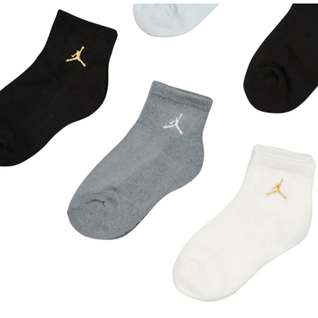 Jordan Kids JDB Everyday Essentials Ankle 6 PPack Socks "Multi-Metallic"