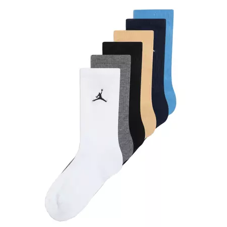 Jordan Kids JDB Everyday Essentials Crew 6 PPack Socks "Obsidian"