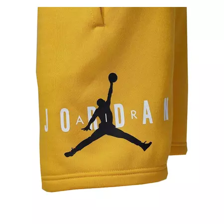 Jordan Kids Jumpman Logo Sustainable Fleece Shorts "Yellow Ocre"