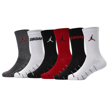 Jordan Kids Legend Crew Socks 6 Pair (23.5-27)