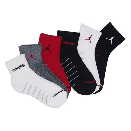 Jordan Kids Legend Quarter Socks 6 Pair (23.5-27)