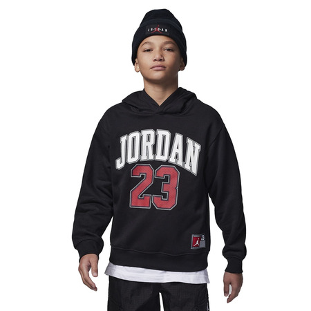 Jordan Kids Logo 23 Fleece Pullover Hoodie "Black"