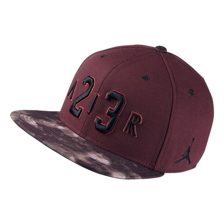 Jordan Seasonal Print Snapback (681/night maroon/black)