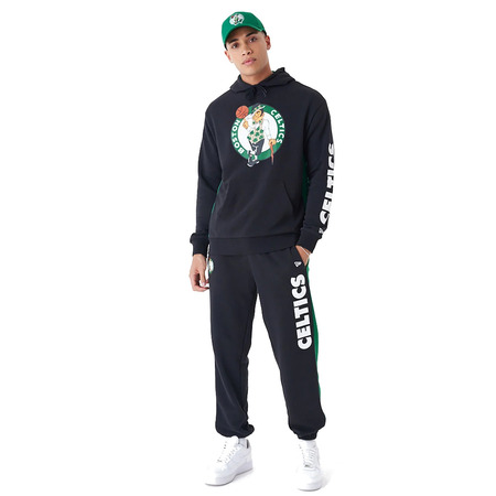 New Era NBA Boston Celtics Mesh Panel Oversized Pullover Hoodie