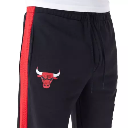 New Era NBA Chicago Bulls Mesh Panel Grey Relaxed Joggers