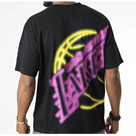 New Era NBA L.A Lakers Oversize BP Logo Neon Tee