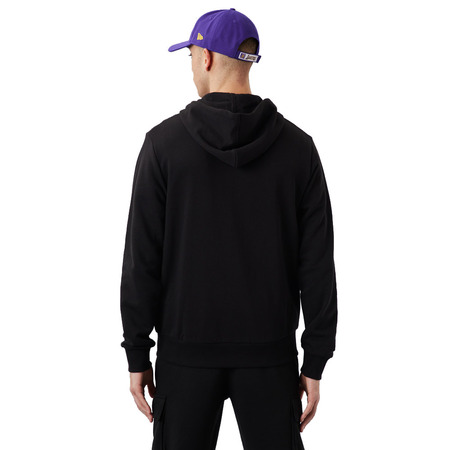 New Era NBA L.A LAkers Script Logo FZ Hoodie "Black"